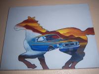 Realism - The Mustang Within - Oil Paint On Canvas